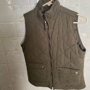 Olive green vest